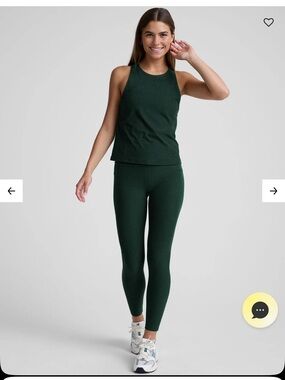 Beyond Yoga set-  Spacedye Out Of Pocket Tights and cropped tank both size M